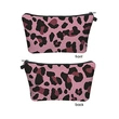 Pink Leopard Cosmetic Pouch