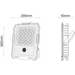 Projecteur solaire 400W | Lumière solaire de capteur radar 400W | Éclairage noble