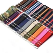20mm Stripes Nato Strap Nylon Watch Strap With Steel Buckles