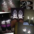 Reflective glow in dark round rope shoe lace shoestring