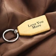 DIY Craft Art Promotional Laser Engraved Logo Wood Keychain