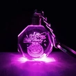 Promotional Transparent Crystal 3D LED Keychain