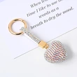 Promotional Diamond Crystals Heart Keychain Bag Accessories for Girls