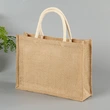 Promotional Eco Friendly Handle Linen Tote Jute Bag Grocery Bag