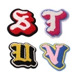 Wholesale Custom Colorful Chenille Patches Embroidery Alphabet Patch