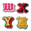 Wholesale Custom Colorful Chenille Patches Embroidery Alphabet Patch