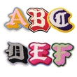 Wholesale Custom Colorful Chenille Patches Embroidery Alphabet Patch