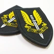 Tactical Combat Shield Embroidery Sword Velcro Armband Patch