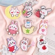 Children's DIY Cartoon White Rabbit Sticker Patch Appliques