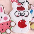 Children's DIY Cartoon White Rabbit Sticker Patch Appliques