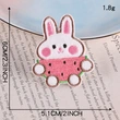 Children's DIY Cartoon White Rabbit Sticker Patch Appliques