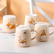 Custom Logo Cartoon Ceramic Milk Juice Mugs Gift Tea Coffee Mugs