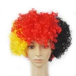 Explosive Multicolor Fake Hair Football Fans Carnival Curly Wig Props