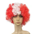 Explosive Multicolor Fake Hair Football Fans Carnival Curly Wig Props