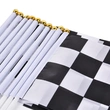 Custom Logo Hand Waving Flags Mini Checkered Flag Car Racing Flag