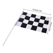 Custom Logo Hand Waving Flags Mini Checkered Flag Car Racing Flag