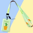 Student Badge Holder Neck Strap Office Lady Cute ID Holder Lanyard