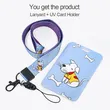 Student Badge Holder Neck Strap Office Lady Cute ID Holder Lanyard