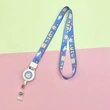 Promotional High Quality Cartoon Anime Sublimation Pull Reel Lanyard