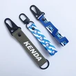 Custom Short Carabiner Nylon Wrist Keychain Strap Wholesale