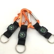 Short Tactical Compass Carabiner Strap for Outdoor Camping Hiking