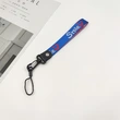 Promotional Polyester Short Woven Wrist Lanyard for Phone Keychain