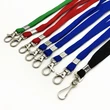 Promotional Rough Polyester Silk Screen Print Woven Neck Strap