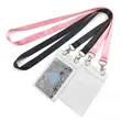 Custom Printed Double Hook ID Badge Holder Lanyard ID Neck Strap