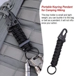 Outdoor Multifunction Survival Emergency Carabiner Rope Lanyard