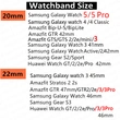 20mm 22mm Braided Watch Band Watch Strap for Samsung Galaxy Watch 5/4