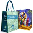 Custom Print Logo Reusable Promotional PP Woven Tote Shopping Bag