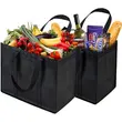 Reusable Grocery Bags Stands Upright Foldable Tote Non-woven Bags