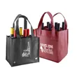Custom Promotional 6 Storage Bottle Wine Tote Non Woven Bags