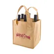 Custom Promotional 6 Storage Bottle Wine Tote Non Woven Bags