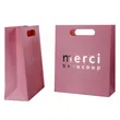 Custom Print Promotional Die Cut Handle Pink Paper Shopping Bag