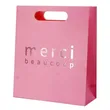 Custom Print Promotional Die Cut Handle Pink Paper Shopping Bag