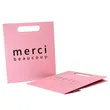 Custom Print Promotional Die Cut Handle Pink Paper Shopping Bag