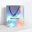 Glossy Holographic Cosmetics Gift Cardboard Paper Bag