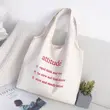 Custom Printed Cotton Canvas Shopping Tote Bag with Logo