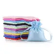 Drawstring Stain Pouch Bag with Ribbon Gift Bag