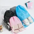 Custom Travel Shoe Bag Non-Woven Drawstring Dustproof Shoes Pouch