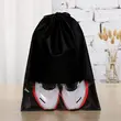 Custom Travel Shoe Bag Non-Woven Drawstring Dustproof Shoes Pouch