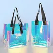 PVC Tote Bag Laser Handbag Holographic Iridescent Shopping Bags