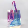PVC Tote Bag Laser Handbag Holographic Iridescent Shopping Bags