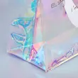 New Custom Logo Print Transparent Women Laser PVC Clear Tote Bag