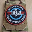 Top Gun PVC Rubber Hook and Loop Badges Tactical Clothes Armband