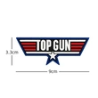 Top Gun PVC Rubber Hook and Loop Badges Tactical Clothes Armband
