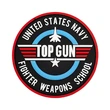 Top Gun PVC Rubber Hook and Loop Badges Tactical Clothes Armband
