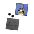 Zinc Alloy Metal Pin Personalized 3D Square Rapper Design Enamel Pin