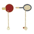 New Chain Brooch Table Tennis Badminton Sports Enamel Lapel Pins Badge
